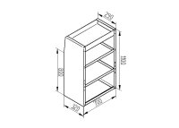 Kombi - Regalsystem für Euroboxen