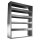 Alu Regalsystem Modell "Kombi" 130x167x32/42cm (BxHxT) B-Ware