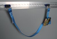 Zurrgurt mit Ratsche 1,1m mit Fitting